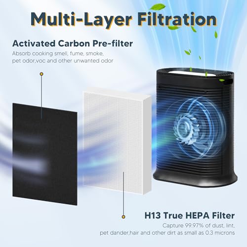 Honeywell HPA300 HEPA Filter Replacement for Air Purifiers - Compared to HRF-R3 Filters, Designed for HPA304, HPA3300, H