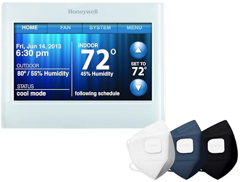 Honeywell TH9320WF5003 Wi-Fi Programmable Thermostat White for Homeowners with Advanced Air Purification